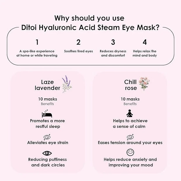 Steam eye mask, rich hyaluronic