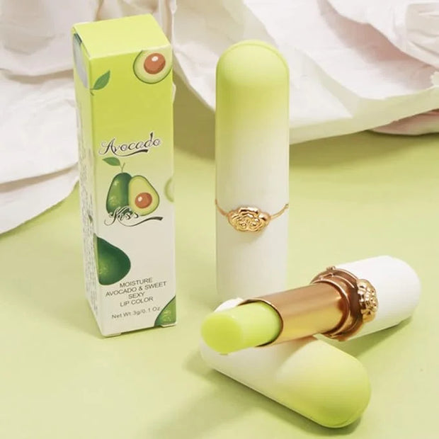 evpct 2Pcs Avocado Tinted Lip Balms PH Lip Color Changing Lipstick Balm Stain Gift Set Queen for Women Girls Korean Mood L...