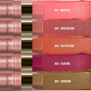 Multi-Use Makeup Cream Blush Stick, Unidollss 3-in-1 Buildable Powder Blush Stick for Cheeks, Eyes, and Lips, Hydrating fo...