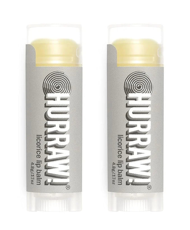 Hurraw! Licorice Lip Balm, 2 Pack: Palm