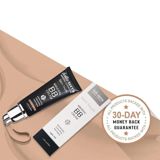 Bellaterra Cosmetics BB Cream - Tinted Moisturizer, Mineral Foundation Makeup, Light 102 | Skin Perfector, 1.69 oz - Produ...