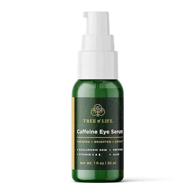 Tree of Life Caffeine Under Eye Serum - 1fl oz - Dermatologist Tested Dark Circles Treatment - Hydrating Anti-Aging Formul...