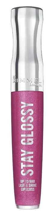 Rimmel Stay Glossy Lip Gloss - Non-Sticky and Lightweight Formula for Lip Color and Shine - 185 Grapevine Groove, .18oz - ...