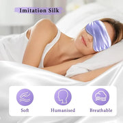 Cooling Eye Mask and Silky Sleep Mask 4 Packs for Man Women for Sleeping Frozen Ice Eye Mask Cold Warm Compress Dark Circl...