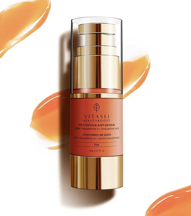 Moisturizing Night Serum w/Hyaluronic Acid, Cucumber, Grape & Coffee Extract for Dark Circles, Puffiness & Bags - Under Ey...