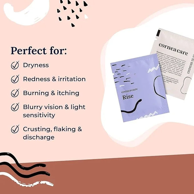 The Eyelid Hygiene Foundation | Self Heating Warm Compress for Eyes | Eye Wipes for Dry Eyes | Eye Compress for Puffy Eyes...