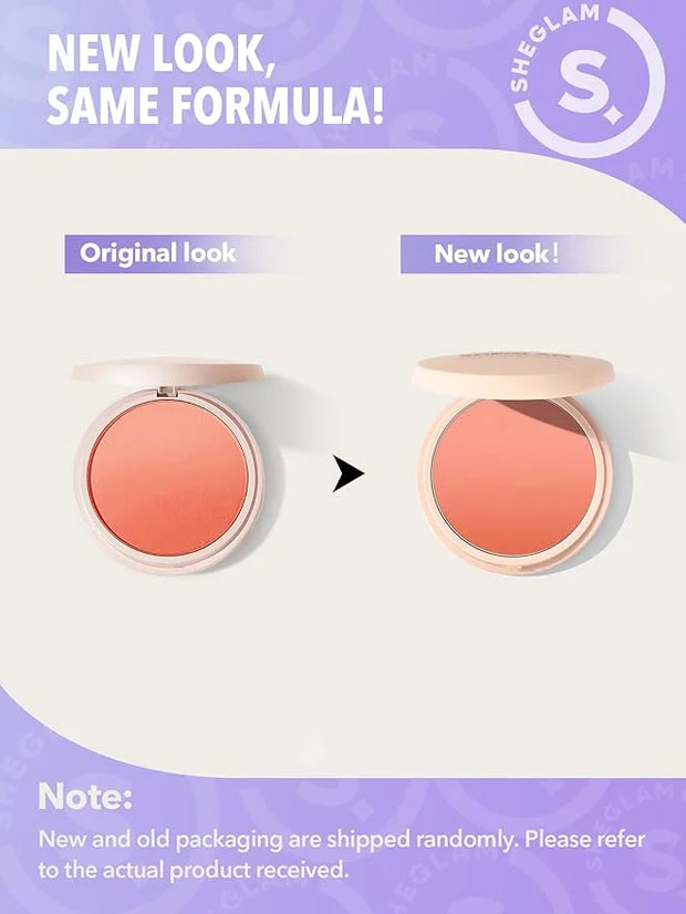 SHEGLAM Divine Flush Matte Blush Powder - Highly Pigmented, Non-Fading, Long Lasting, Lightweight, Natural Face Makeup - T...