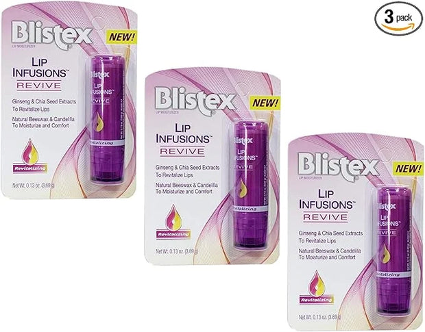 Blistex Lip Infusions Revive Lip Moisturizer 0.13 Ounce (3 Pack) - Product Image
