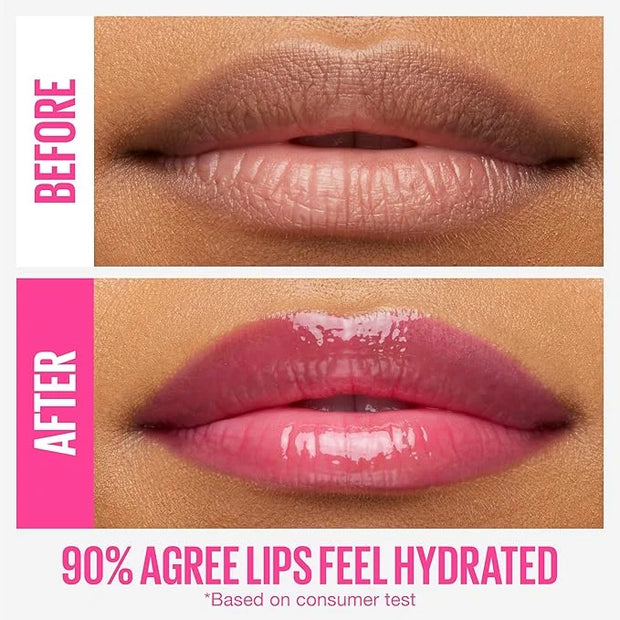 Maybelline New York Lifter Gloss Hydrating Lip Gloss with Hyaluronic Acid, Bubblegum, Sheer Bright Pink, 1 Count - Product...