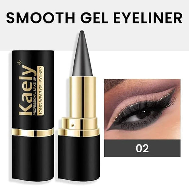 Kaely Gray Gel Eyeliner Pencil,Waterproof Smudge Proof Eye Liner Pen,Cat Eye Goth Halloween Makeup,Eye Black Face Paint Li...
