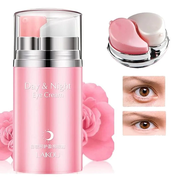 Rose Essential Oil Day and Night Eye Cream, Eye Cream for Dark Circles & Puffiness, Moisturizing Hydrating Fade Fine Lines...
