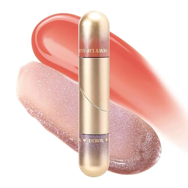 Dual Ended Liquid Lipstick with Shinny Glitter Lip Glitter