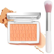 Coral Blush Powder Blush for Cheeks with Brush, Matte Blush Palette Blush Powder Face Blusher, Natural Blendable Formula S...