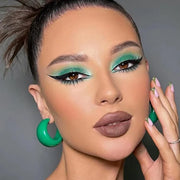 Erinde Single Green Matte Eyeshadow Palette, High Pigmented Eye Shadow Powder, Long Lasting, Ultra-Blendable, Intense Colo...