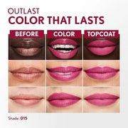 COVERGIRL Outlast All-Day, 015 Epic, Lip Color, 24-Hour Wear, Hydrating Balm, Kiss-Proof, Moisturizing, Vegan Formula, 0.0...