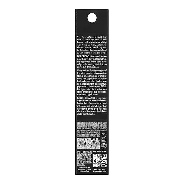 e.l.f. H2O Proof Inkwell Eyeliner Pen, High-pigment, Waterproof Liquid Eyeliner, Delivers A Matte Finish, Vegan & Cruelty-...