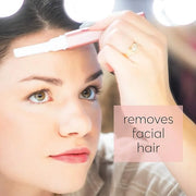 Kai About Face Sonic Beauty Wand with Bonus Eyebrow Shaper; Battery Operated Face Hair Remover; Face, Chin, & Lip Hair Rem...