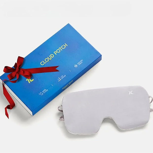 7C Soft Sleep Mask - Eye Mask - Hyaluronic Acid Anti-Aging Under Eye Cover with Adjustable Ear Elastic Straps for Full Nig...