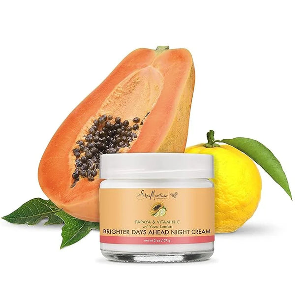 Sheamoisture Night Cream For Dull, Uneven Skin Papaya and Vitamin C Skin Care Moisturizer 2 oz - Product Image