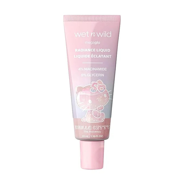 wet n wild Hello Kitty Radiance Liquid, Nourishing Niacinamide & Glycerin Infused Formula, Natural Multi-Functional Glow, ...