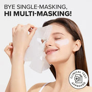 I DEW CARE Glass Skin Face Mask Variety Pack - Hot as Sheet | Korean Face Masks Skincare, 5-Day Eye&Face Multi-masking Set...