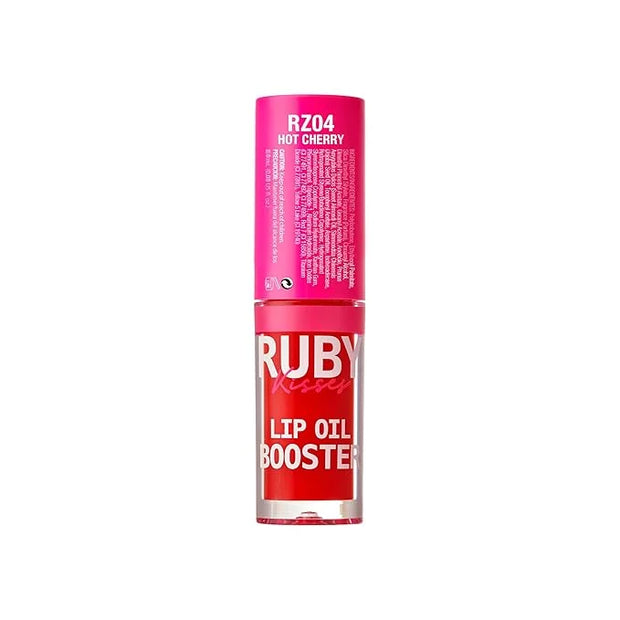 Ruby Kisses Lip Oil Booster, Hydrating Lip Gloss with Nourishing Natural Oil Blend, Jumbo Wand for Easy Application, Non-S...