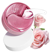 BREYLEE Pink Rose Eye Mask– 60 Pcs - Puffy Eyes and Dark Circles Treatments – Look Younger and Reduce Wrinkles and Fine Li...