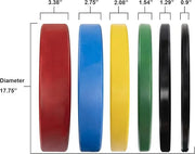 Signature Fitness 2" Olympic Bumper Plate Weight Plates 25LB Single, - Product Image