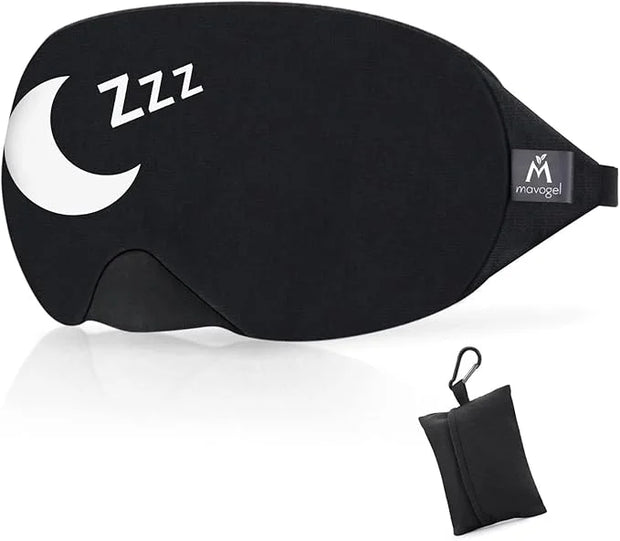 Mavogel Cotton Sleep Mask - Sleep Eye Mask for Women Men, Light Blocking Night Eyemask, Super Soft and Comfortable Eye Cov...