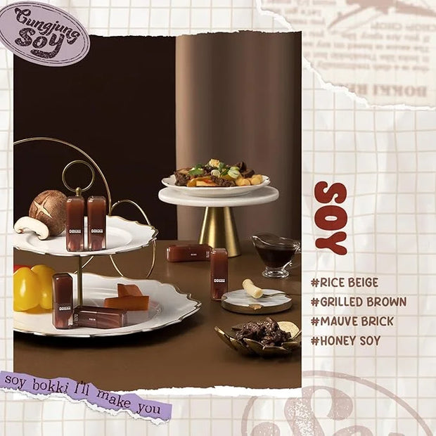 Glow Bokki Glossy Lip Tint, Korean Beauty (GB10 Grilled Brown, 4.1 grams) - Product Image