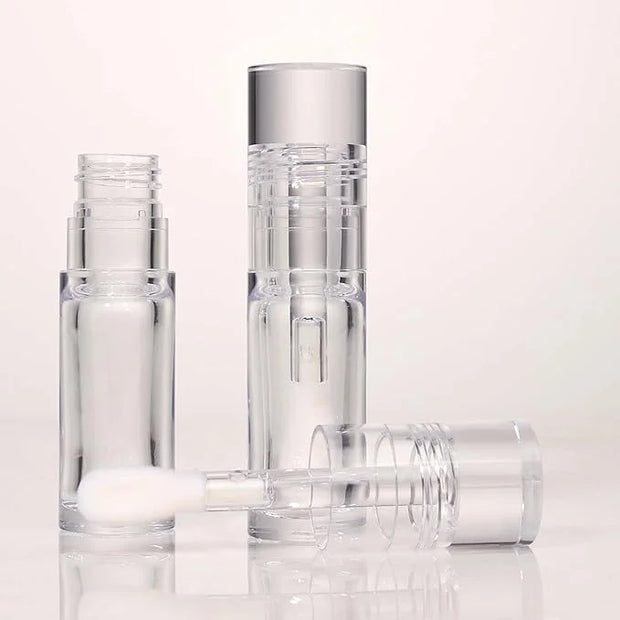 COSIDEA 18pcs Empty 5.5ml Round Clear PETG lip gloss tubes thick wand lipgloss tube container for lip oil - Product Image