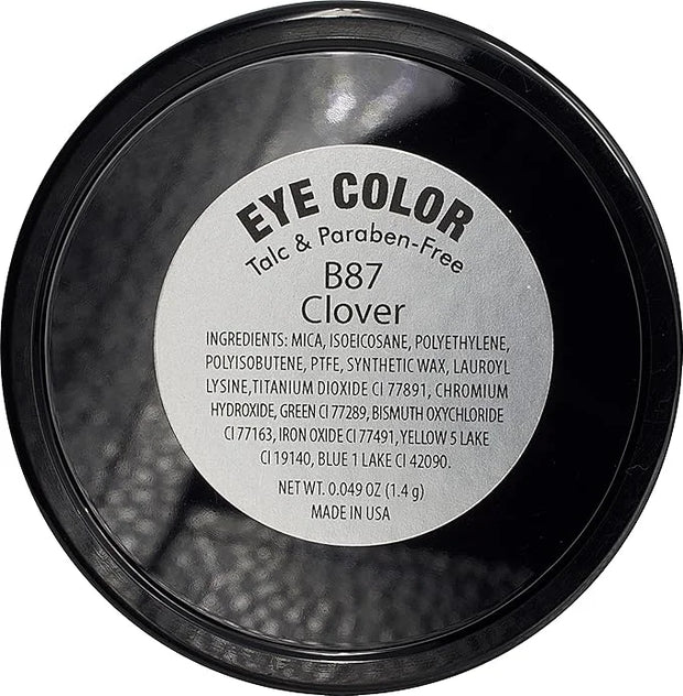 Clover Shimmering Emerald Green Yellow Gold Flecked Forest Pressed Powder Single Vegan Eyeshadow; Talc, Paraben & Cruelty ...