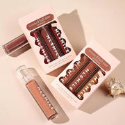 3Pcs Lip Gloss Collection Makeup Set, Shimmery Smooth Lip Glosses for for Girls Women, Soft Liquid Long Lasting Lip Glosse...