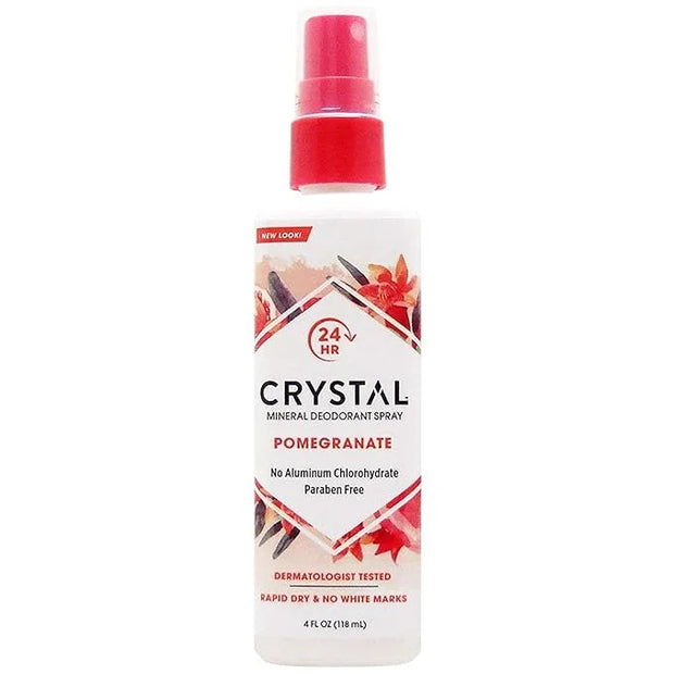 Crystal Essence Mineral Deodorant Body Spray Pomegranate - 4 fl oz - Product Image