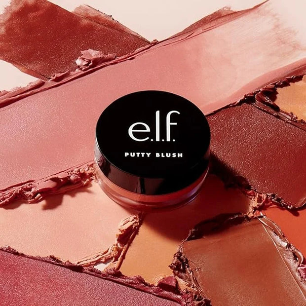 e.l.f. Putty Blush, Creamy & High-Pigment Formula For A Natural Glow, Delivers A Semi-Matte & Powder Finish, Vegan & Cruel...