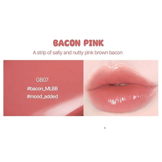 Glow Bokki Glossy Lip Tint, Korean Beauty (GB07 Bacon Pink, 4.1 grams) - Product Image