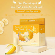 MOND'SUB Under Eye Mask - 6 Pairs Banana Crystal Eye Mask - Puffy Eyes & Dark Circles Treatments with Hyaluronic Acid, Red...