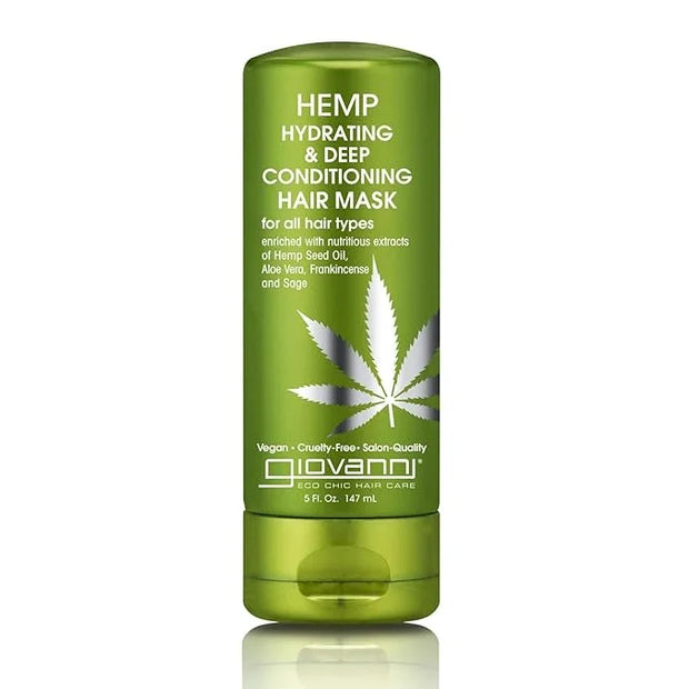 GIOVANNI Hemp Hydrating Deep Conditioning Hair Mask - Hemp Hydrating Conditioner Mask for Dry, Hemp Seed Oil, Aloe Vera, &...