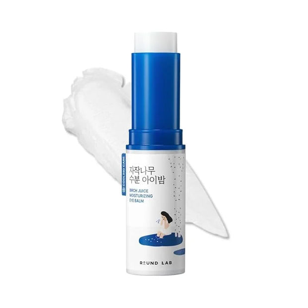 ROUND LAB Birch Juice Moisturizing Glow Eye Balm Stick 0.35 oz– Hydrating Multi Balm for Dark Circles, Puffiness | Anti Wr...