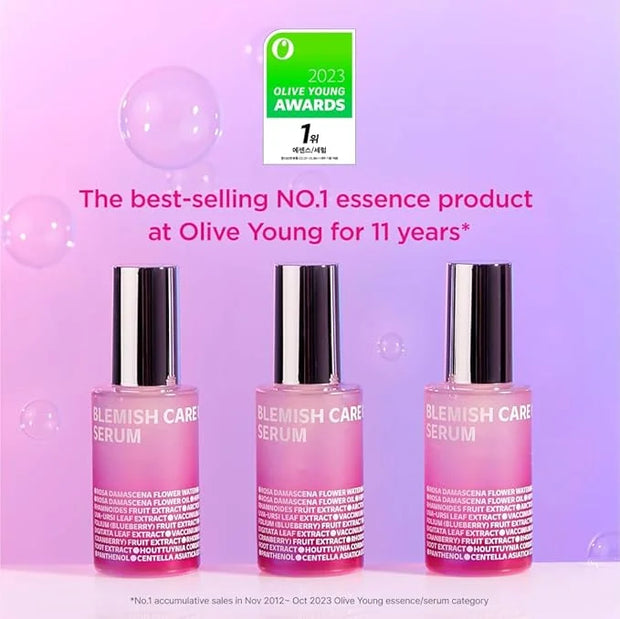 ISOI Blemish Care Up Serum Gift Set, Korean Skin Care for Hydration & Radiance – Full Size or 5-Step Travel Kit Options (5...