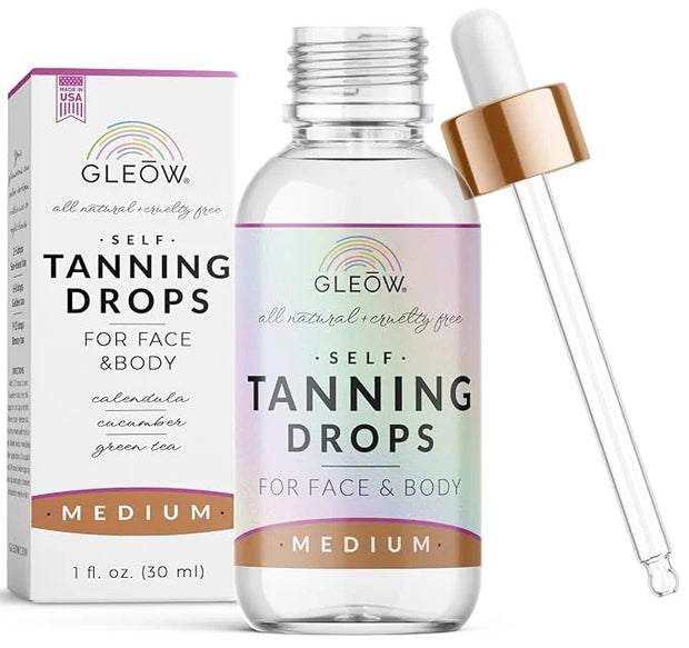 Face Tanning Drops to Add to Moisturizer, Face Self Tanner Bronzing Drops, Quick Tan Drops, Self Tanning Drops for Face an...