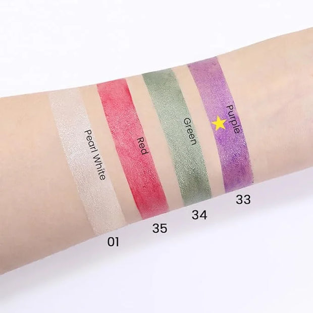 Kaely 2Pcs Cream Eyeshadow Sticks Set for Eyes Waterproof,Purple Shimmer Eye shadow Stick Pencil Pen Bulk sombras en crema...
