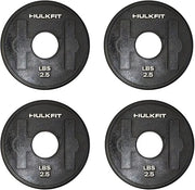 HulkFit 2-inch Rubber Coated Steel Weight Plates Set - Product Image
