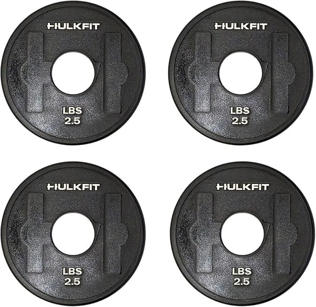 HulkFit 2-inch Rubber Coated Steel Weight Plates Set - Product Image