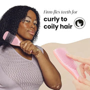 Tangle Teezer Ultimate Detangler Curly Hair Brush, Dry & Wet Hairbrush, Reduces Frizz & Breakage, for 3C to 4C Curly Hair ...