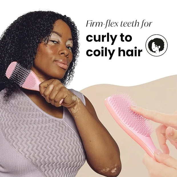 Tangle Teezer Ultimate Detangler Curly Hair Brush, Dry & Wet Hairbrush, Reduces Frizz & Breakage, for 3C to 4C Curly Hair ...