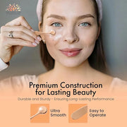 Rose Gold Eye Cream Applicator Tool for Puffy Eyes, Dark Circles, Eye Bags, Fine Lines | Under Eye Cream Massager Stick | ...