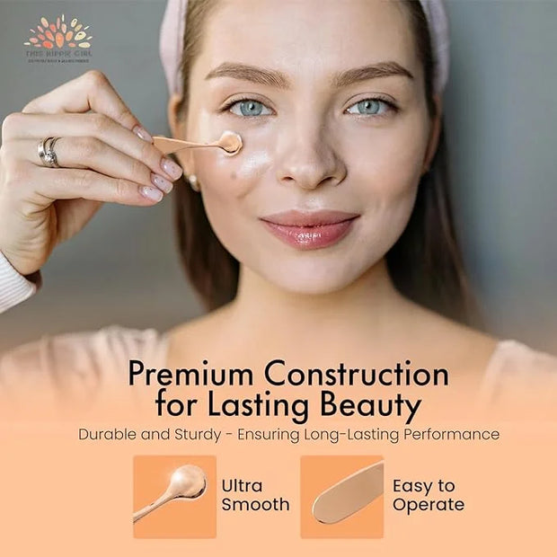 Rose Gold Eye Cream Applicator Tool for Puffy Eyes, Dark Circles, Eye Bags, Fine Lines | Under Eye Cream Massager Stick | ...