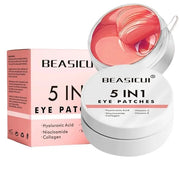 Under Eye Patches - 5 in 1 Under Eye Mask Hyaluronic Acid & Collagen,Under Eye Face Mask,Dark Circles and Puffy Eyes, Unde...