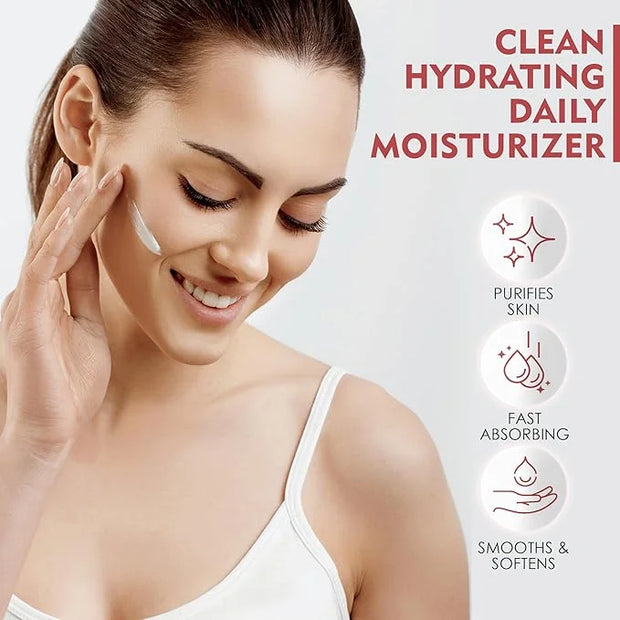 Hydrating Vegan Moisturizer with Vitamin E, Gotu Kola, and Pineapple – Age-Defying Face Cream for All Skin Types – Classic...